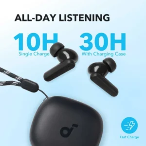 خرید هندزفری بلوتوثی انکر مدل SoundCore R50i NC | حذف نویز ENC، مقاومت IPX5، عمر باتری ۳۰ ساعته، بلوتوث 5.3 (کپی)