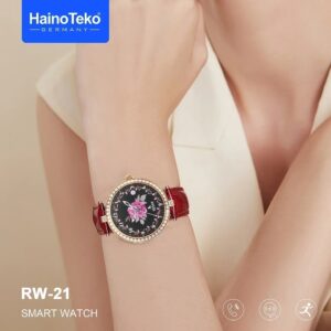 خرید ساعت هوشمند هاینوتکو مدل RW-21 | طراحی نگین‌کاری، نمایشگر AMOLED، استاندارد IP68، پایش سلامتی و سازگار با اندروید و iOS