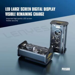 پاوربانک 10هزار میلی آمپر – لنیز مدل  LenYes PX158D – با توان 22.5 وات