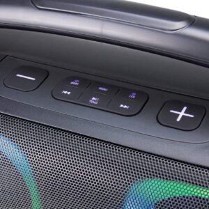 خرید اسپیکر قابل حمل آکو مدل Boom Box 600 | بلوتوث، فلش، AUX، رقص نور LED | مناسب مهمانی، سفر و سخنرانی